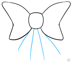 How to draw ribbon bow