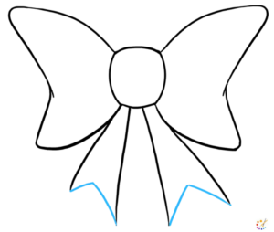 How to draw ribbon bow