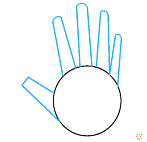 How to draw finger