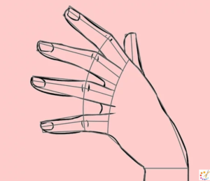 How to draw finger