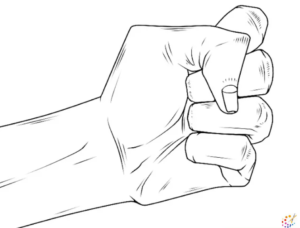 How to draw finger