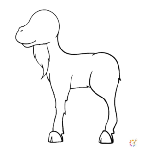 How to draw a goat