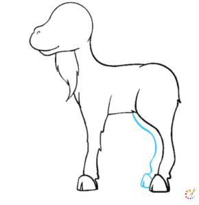 How to draw a goat