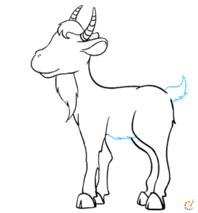 How to draw a goat