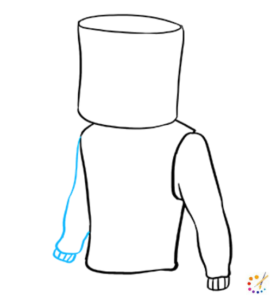 How to draw a Marshmello Fortnite