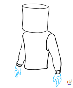 How to draw a Marshmello Fortnite