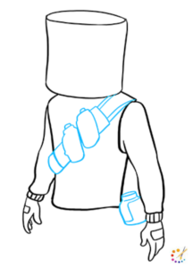 How to draw a Marshmello Fortnite