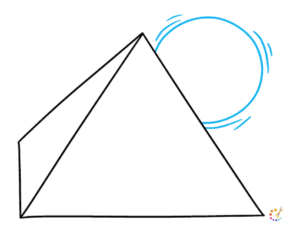 Ho to draw a pyramid