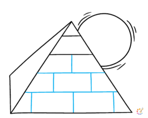 Ho to draw a pyramid