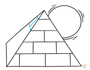 Ho to draw a pyramid