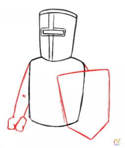 How to draw a knight