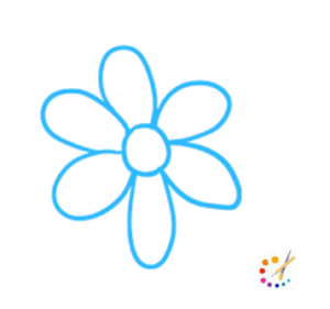 How to draw a flower