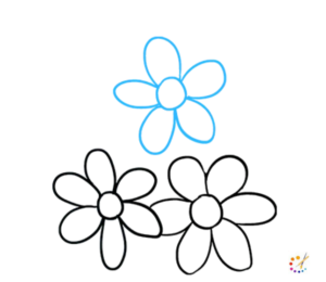 How to draw a flower