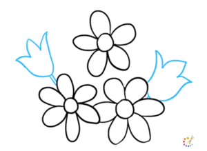 How to draw a flower