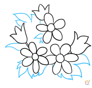 How to draw a flower