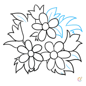 How to draw a flower