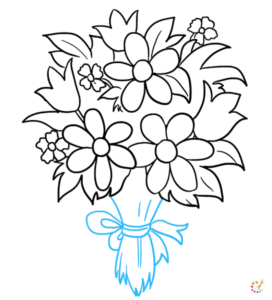 How to draw a flower