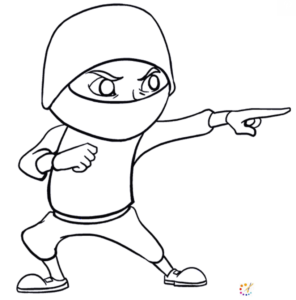 How to draw a ninja