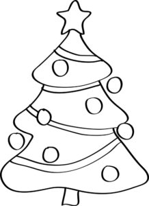 How to draw a Christmas tree