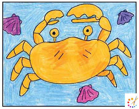 How to Draw a Crab Step By Step – For Kids & Beginners
