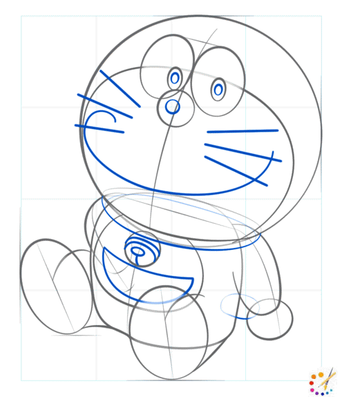 How to draw a doraemon