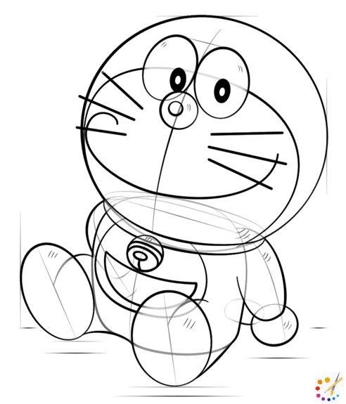 How to draw a doraemon