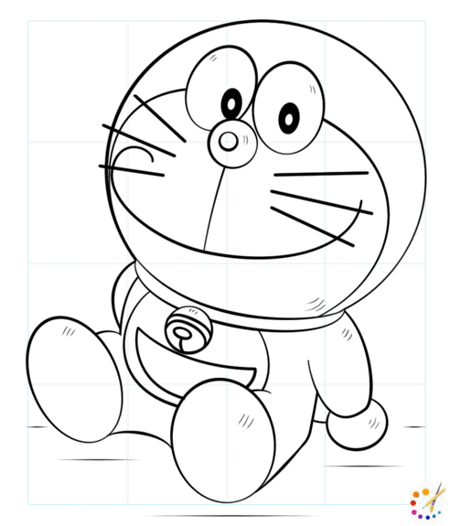 How to draw a doraemon