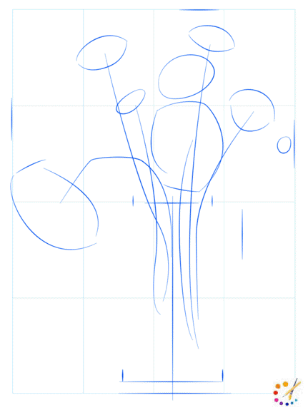 How to draw a flower