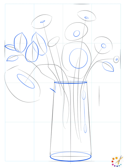 How to draw a flower