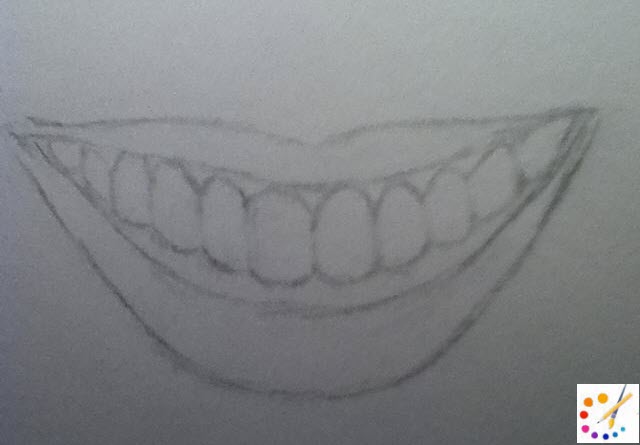 how to draw mouth