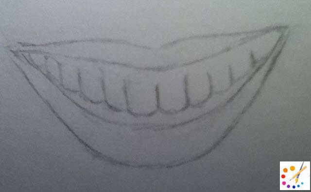 how to draw mouth