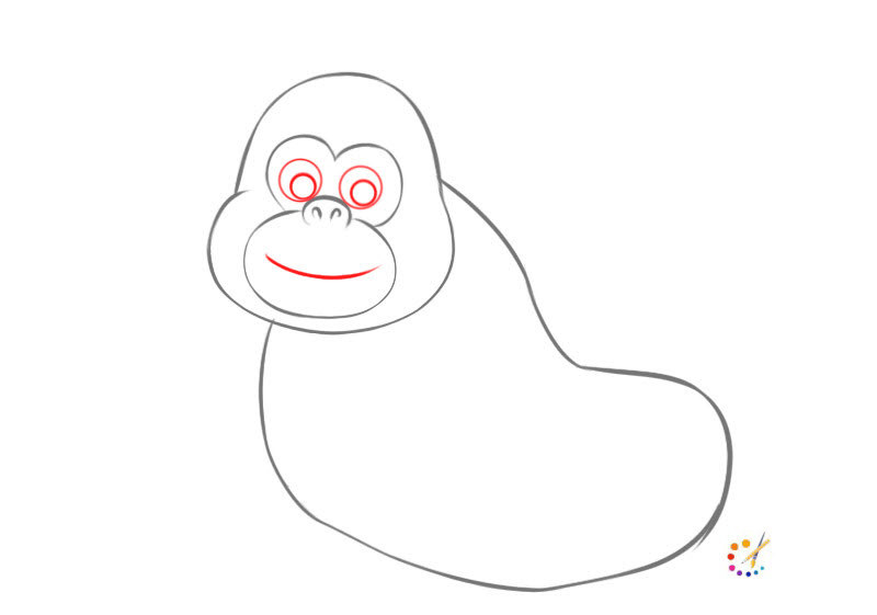 How to draw Gorilla