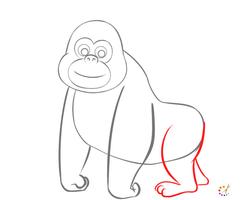 How to draw Gorilla