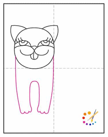 How to draw a cat