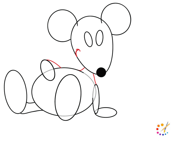 how to draw a rat