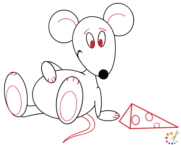 how to draw a rat