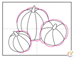 How to draw a pumpkin