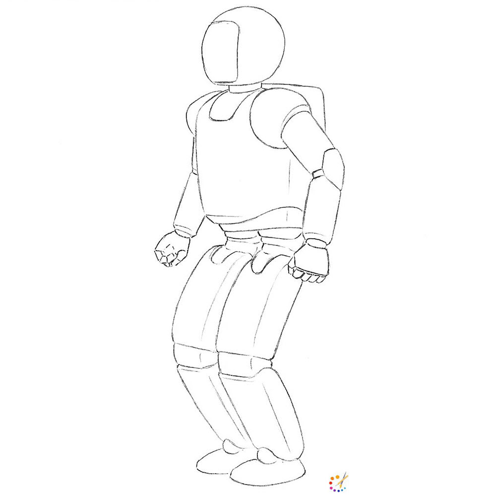 How to draw a robot