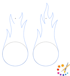 how to draw flames