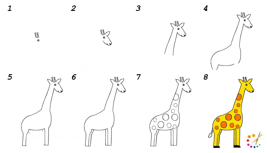 How to draw a giraffe