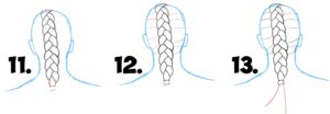 How to draw braid