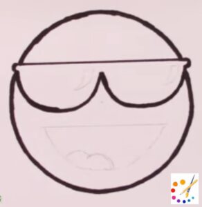 How to draw cool emoji