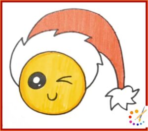How to draw wink emoji