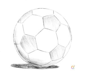 How to draw a soccer