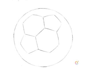 How to draw a soccer