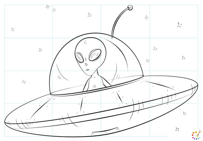 How to draw a spaceship