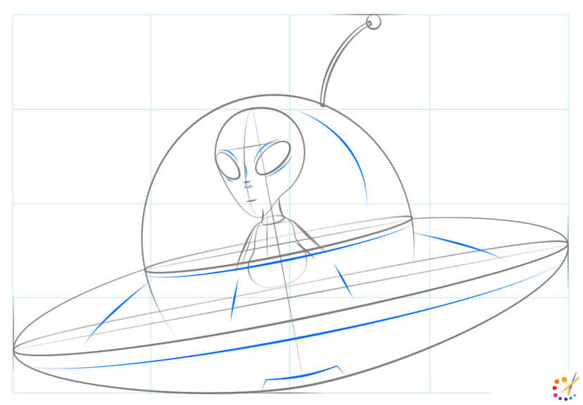 How to draw a spaceship