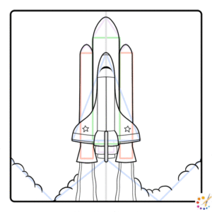 How to draw a spaceship