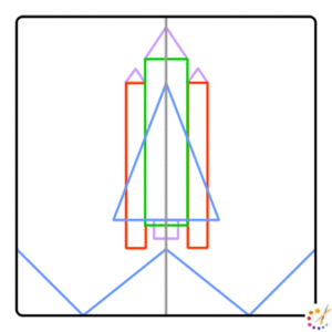 How to draw a spaceship