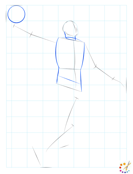 How to draw a basketball